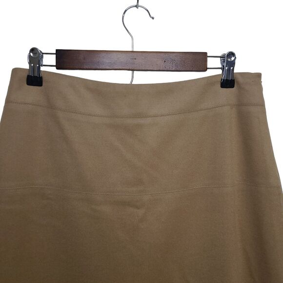 TSE SAY Wool & Cashmere A-Line Camel Skirt Women's SZ 31 Waist Made in Italy - Picture 2 of 10